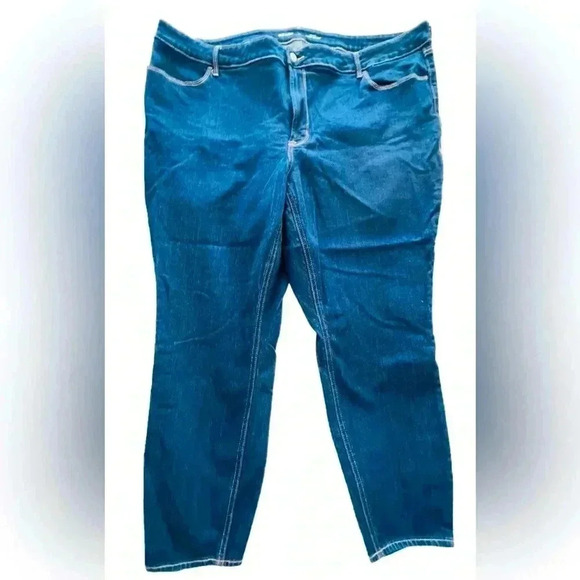 Old Navy High-Rise Super Skinny Ankle Jeans, Size 24, Deep Rinse - Picture 4 of 10